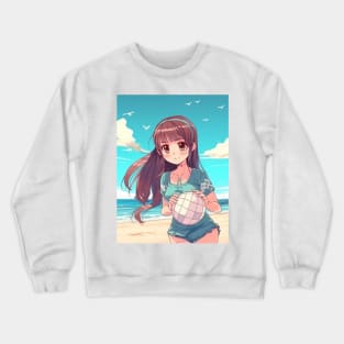 Kawaii Dreams - Cute Anime Girl Design Crewneck Sweatshirt